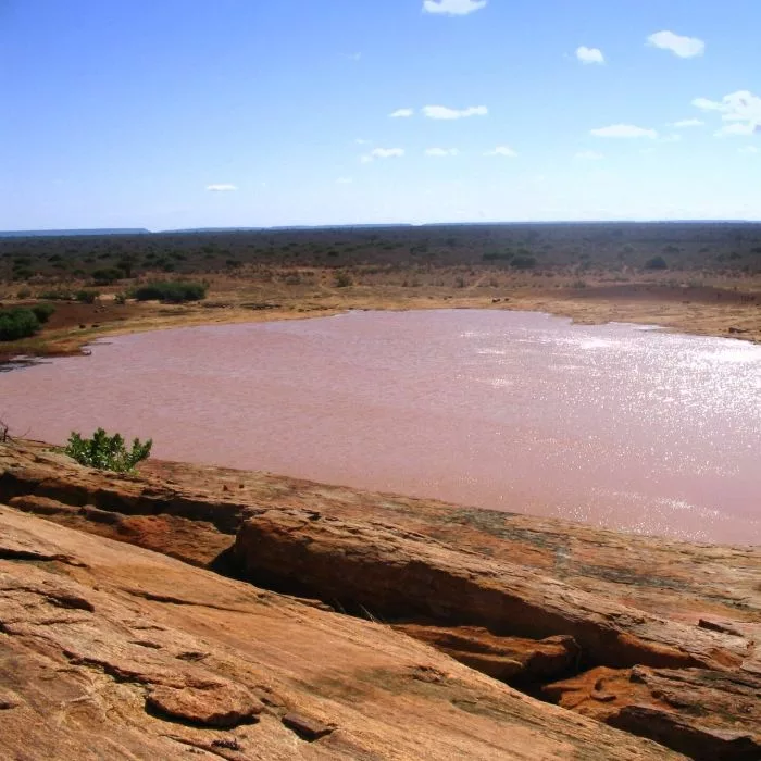 Viewpoint from the top of Mudanda Rock at Tsavo East National Park
