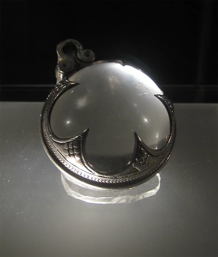 The Visby lenses are a collection of lens-shaped manufactured objects made of rock crystal (quartz) found in several Viking graves on the island of Gotland, Sweden